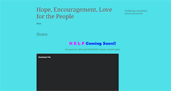 Desktop Screenshot of hopeencouragementlovepeople.com