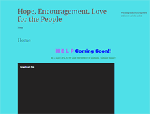 Tablet Screenshot of hopeencouragementlovepeople.com